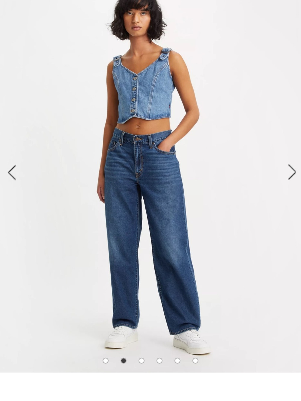 Levi's Relaxed baggy dad Boyfriend Jeans in Classic Indigo